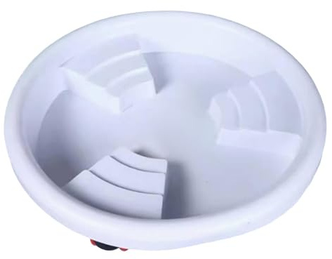 Ronyme Soucoupe à Plantes, Base de Support à roulettes avec roulettes, Support de Pot de Fleur Polyvalent Blanc sur Rouleaux pour la Maison et Le Jardin, Diamètre extérieur 40 cm
