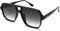 COASION Retro Sonnenbrille für Damen Herren - XL Übergroß 70er Jahre Sonnenbrille UV400 Schutz Trendy Double Brücke Rahmen Brille