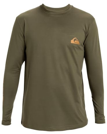 Quiksilver Long Sleeve UPF 50 Surf T-Shirt EVERYDAY SURF TEE LS Men Brown XL