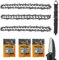 3er Pack 10Zoll Sägeketten,3/8LP 18.5cm Sägekette,40 Antriebsglieder Kettensäge Kette,Mini kettensäge,Kompatibel mit Makita, Bosch, Einhell, Oregon, Husqvarna, Dolmar und mehr
