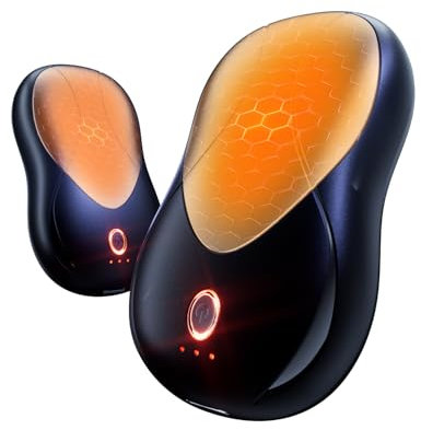 bseah Magnetic Rechargeable Hand Warmers 2 Pack, 3 Levels Heat, Portable Pocket-Sized Heater Ultrathin Electric Handwarmers, Tech Gifts for Men Women Raynauds Golf Skiing Hiking Camping Climbing Fishi