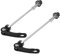 Amexo 2 Stück Fahrrad Schnellspanner, 115mm Vorderrad und 160mm Hinterrad Schnellspanner Fahrrad Achsen Set MTB Schnellspanner für Rennrad Mountainbike