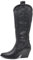 IF Fashion Stivali Cowboy Western Texani Scarpe da Donna A Punta Camperos GA021 Nero N.41