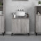 Myheimly Waschbeckenunterschrank Eichen-Optik 58x33x60 cm,Grau Sonoma