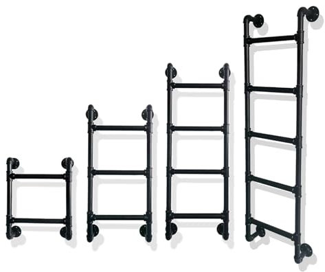 Scala retrattile per finestra per soppalco, villa, camper, letto a castello, montaggio a parete, scala per cantina antincendio (105 cm)