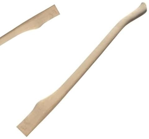 36 Beech Wood Axe Handle Replacement – Heavy Duty Felling Axe Shaft with Fawn Foot Grip & Teardrop Eye | Unfinished Hardwood Handle for Forestry, Bushcraft, Logging, Camping & DIY Tools