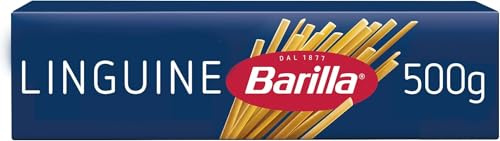 Barilla Linguine – Authentic Italian Pasta Made with Durum Wheat – Classic Long Shape Pasta - For Linguine Recipes - Single Pack of 6 x 500g