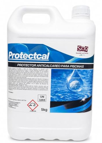 Anticalcáreo y antiincrustante Piscinas Agua Dura | Previene la Cal y Protege Circuitos de Filtración | Acción Dispersante para Piscinas Climatizadas y Exteriores