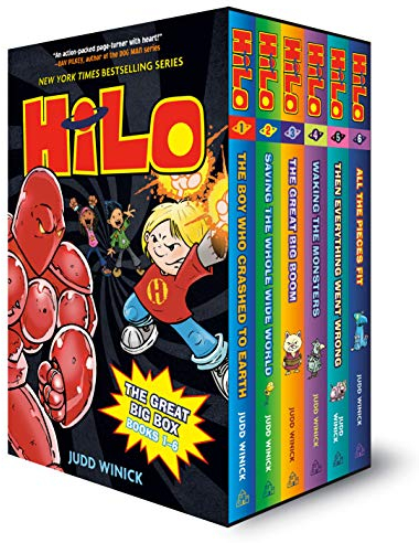 Hilo: The Great Big Box (Books 1-6): (A Graphic Novel Boxed Set)