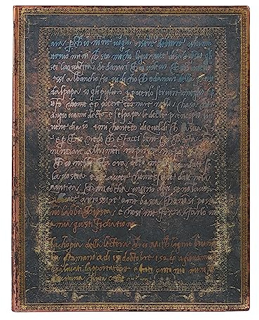 Michelangelo, Handwriting (Embellished Manuscripts Collection) Ultra Unlined Softcover Flexi Journal (Elastic Band Closure)