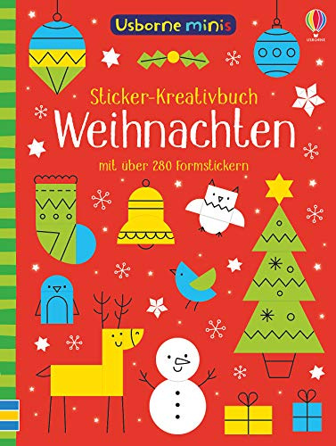 Usborne Minis - Sticker-Kreativbuch: Weihnachten: Sticker-Kreativbuch (Usborne-Minis-Reihe)