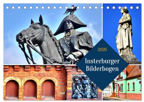 Insterburger Bilderbogen (Tischkalender 2026 DIN A5 quer), CALVENDO Monatskalender: Architektonische Sehenswürdigkeiten von Insterburg (CALVENDO Orte)