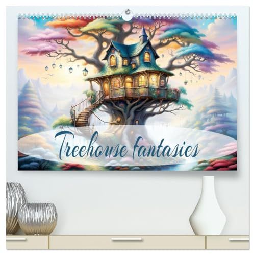 Treehouse fantasies (High Quality Premium Wall Calendar 2026 DIN A2 landscape),CALVENDO 12 Month Wall Calendar: Living nature as tree houses. (CALVENDO Nature)