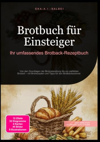 Brotbuch für Einsteiger: Ihr umfassendes Brotback-Rezeptbuch: Von den Grundlagen der Brotzubereitung bis zur perfekten Brotzeit – mit Brotrezepten und Tipps für den Brotbackautomat.