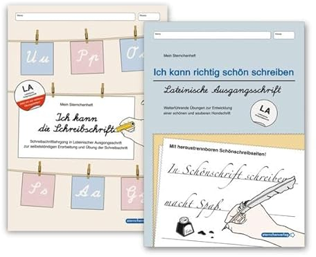 Ich kann die Schreibschrift LA und Übungsheft - Ich kann richtig schön schreiben - Ausgabe Lateinische Ausgangsschrift - 2 Hefte: Schreiblehrgang LA ... einer schönen und sauberen Handschrift