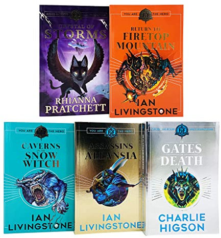 Fighting Fantasy RPG 5 Books Collection Set (11-15) (The Gates of Death, The Caverns of the Snow Witch, Assassins of Allansia, Return to Firetop Mountain & Crystal of Storms)