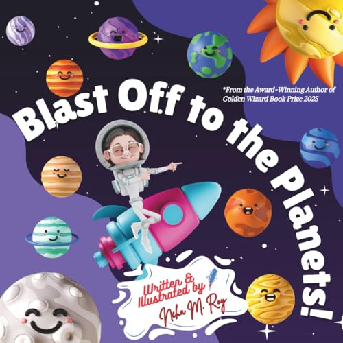 STEM books for kids: Blast Off to the Planets - space activity book, fun facts about planets: early learning space, solar system adventure, ... (Think, Tinker, Discover! - STEM Adventures)