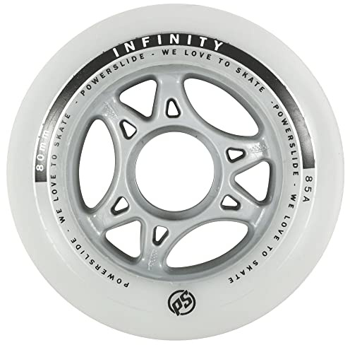 Powerslide 80mm 85a Infinity II Speedrolle klar-grau weiß, 80 mm