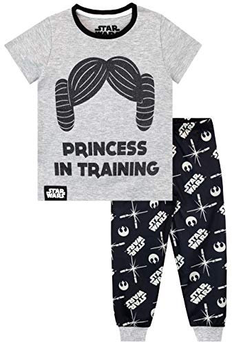 Star Wars Mädchen Schlafanzug Grau 128