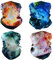 SMEHCF 4 Multifunktionstuch Gesichtsmaske Motorradmaske Sportmaske Sturmmaske Maske Halsmanschette Schal Bandana für Damen Herren Nebel Galaxie Star Milchstraße Universum Weltraum Supernova Mond