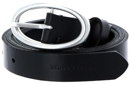 Marc O'Polo Damen Elly Gürtel, Black, 80