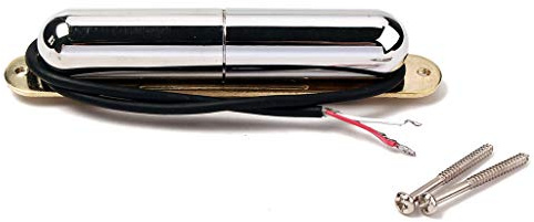 Alnicov Tonabnehmer für Gitarren-Lippenstift-Tonabnehmer, Vintage-Stil, einspulig, für ST-Gitarren-Zubehörteile, Chrom | Single Coil Tonabnehmer für ST-Gitarren-Zubehörteile