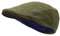 Borges & Scott Die Sloan - Flat Cap aus Irish Tweed und Nubukleder - Land Grün - S