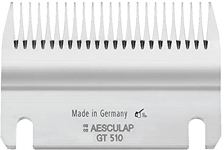 Kerbl GT510 Untermesser für Aesculap Schermesser Econom, 24 Zähne, 5mm Schnittlänge, 100 Stück