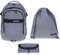 Bestway Schulrucksack Jungen Mädchen 3 Teile Set Evolution Packer Evo Schulmappe Rucksack Schultasche Tasche 40177 Sportbeutel, Mäppchen +rsm (Grey Black 1701)