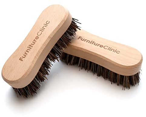 Pack of 2 Wooden Scrubbing Brushes | 16cm long | Heavy Duty, Stiff Bristled, Handheld Cleaning Brush