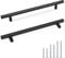 Probrico Kitchen Black Door Handles for Cabinet, Black Wardrobe Handles, Stainless Steel T Bar Cupboard Handles, 7-9/16 Inch (192mm) Hole Spacing, 20 Pack