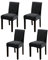Vivi Idee Stuhlhussen 4er Set Stuhlbezug Elastische Waschbar Spannbezug für Esszimmerstühle Schwingstuhl Bezug Hochzeit Büro Bankette Partys Deko (4, Dunkelgrau)