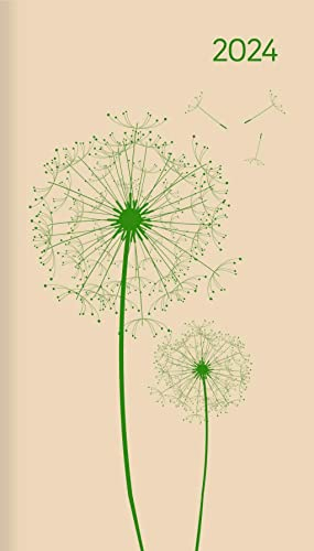 Miniplaner Style Pusteblumen 2024 - Taschen-Kalender 9x15 cm - Weekly - 64 Seiten - 1 Seite 1 Woche - Notiz-Heft - Alpha Edition