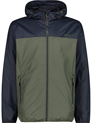 CMP - Regenjacke für Herren mit Kapuze, Ölgrün, 56