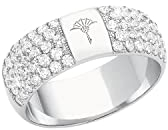 Joop! Damen-Damenring 925er Silber 66 Zirkonia 56 Silber 32013231