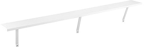 YORKING White Radiator Shelf 120CM, 48x6 inch Floating Radiator Shelf, Shelf over Radiator, No Drilling Needed