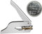 Prägestempel Personalisierter Logo,Vintage-Metallpräger, 4 x 4 cm,Hochwertiges Messing Buchstempel für Bibliothek, Hochzeitseinladung, Notarsiegel