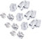 TOPBATHY 200 STK simuliertes EIS quadratische Blumenvase Deko-Eiswürfel aus Acryl Dekor Felsen Eiswürfel für die Hausbar Acryl-Eisblöcke Diamant Kristall Eisstein zerstoßenes EIS Weiß