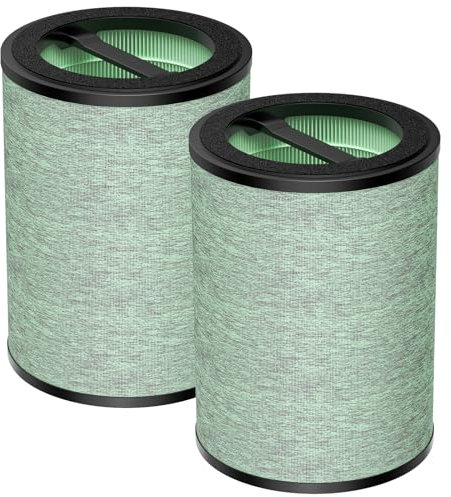 WILERDA H13 True HEPA - Filtro de repuesto compatible con el purificador de aire inteligente WYZE, filtro estándar, 2 paquetes