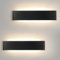 Mille Lucciole 2 Stück Wandleuchte Innen Modern LED Wandleuchte Innen 24W 41CM 2880LM Wandlampe Schwarz Up Down Wandbeleuchtung Neutralweiß Wandleuchten IP44 Flurlampen für Wohnzimmer Schlafzimmer