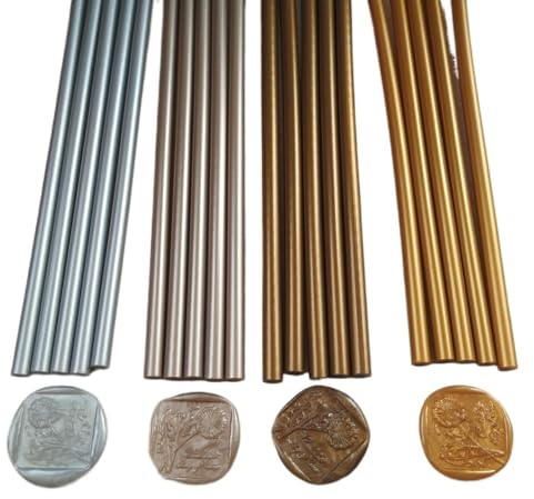 HeißKlebesticks 20 Teile/los Antike metall farbe Hot melt kleber stick Silikon bars for gun Goldene/Silbrig/Champagne/Bronze manuelle wachs dichtung HeißKlebepistole Sticks(7mm 4-color mix,200mm)