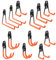 Yopption 12 Pack Heavy Duty Garage Hooks Wall Mount Anti-Slip Storage Hooks for Garden Tools Hoses Ropes Bulky Items