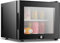 XIAGJAO Mini Fridge, 20L Glass Door, Stainless Steel, Low Noise, Energy Saving, Lock, Compact Refrigerator