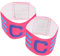 Yardwe 2st Fußball-kapitänsbinde Fußballarmbänder Elastische Kapitänsbinde Kapitänsarmbänder Spielerarmbänder Verstellbare Armbänder Sportkapitänsbinde Captain C-armband Rosy Nylon