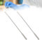 Acier inoxydable Double spatule terminée, 2 Pièces microspatules Micro Lab Spatule Sampler Laboratoire Pharmacie Échantillonnage Pilule Poudre Spatule de qualité laboratoire