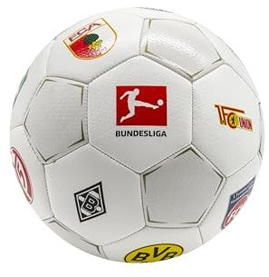 Derbystar Bundesliga Clublogo Pro Fußball, Größe 5, Hightech-PU, Trainingsball mit Vereinslogos der Bundesliga V24