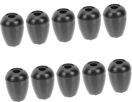 TOPPERFUN 10 Paar Silikon Ohrstöpsel Für Stethoskope Austauschbar Passend Kompakt Und Leicht Schwarzes Silikonzubehör Für Stethoskop Ersatzteile