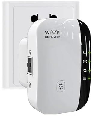 WiFi Répéteur ZENVY ''Marque Française'' WiFi Booster 2,4 GHz 300Mbps Extenseur sans Fil Amplificateur de Signal du Réseau Avoir AP/RP et WPS Fonction, Compatible avec Toutes Les Box Internet