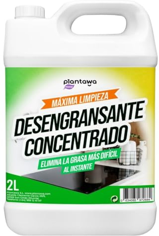 PLANTAWA Dégraissant Concentré 2L – Nettoyant Dégraissant Puissant Multi-Usages pour Cuisine, Plaques, Hotte, Four et Surfaces Grasses | Haute Efficacité
