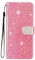 SEHEYA Cover per Huawei P10 Lite Custodia Portafoglio a Libro Brillantini Diamante Fibbia Chiusura Magnetica Borsa Glitter PU Pelle Porta Carte Cavalletto Caso, Rosa